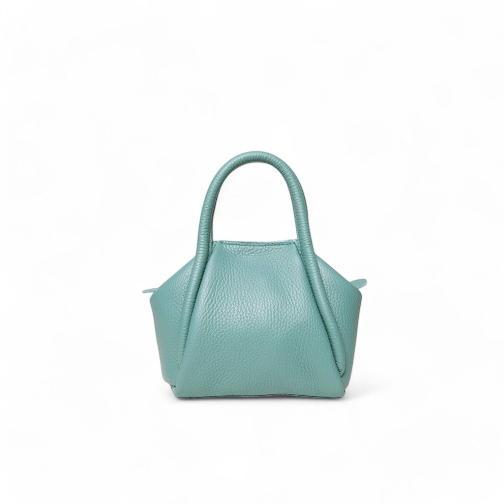 Mini Taya Top handle Crossbody in Teal Italian Buffalo Cowhide