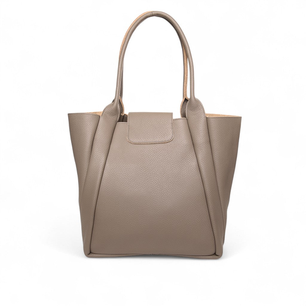 Hudson Tote in Portobello Italian Buffalo Cowhide