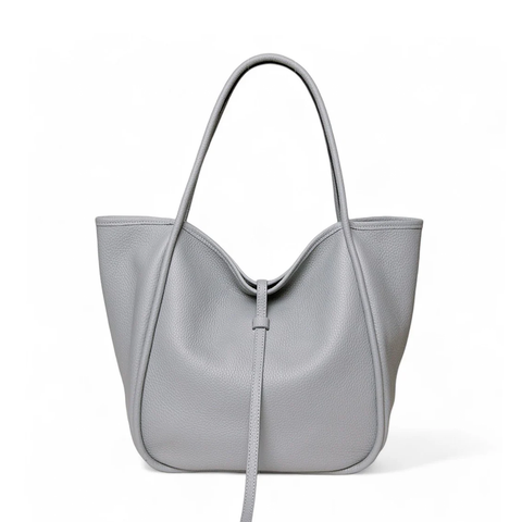 Ellis Hobo Tote in Grigio Buffalo Cowhide