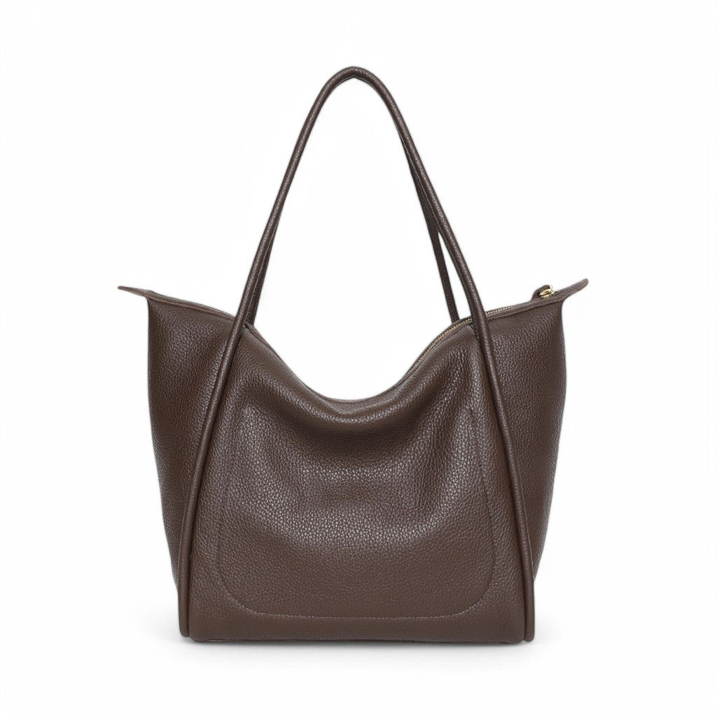 Serafina Tote in Chestnut Italian Buffalo Cowhide