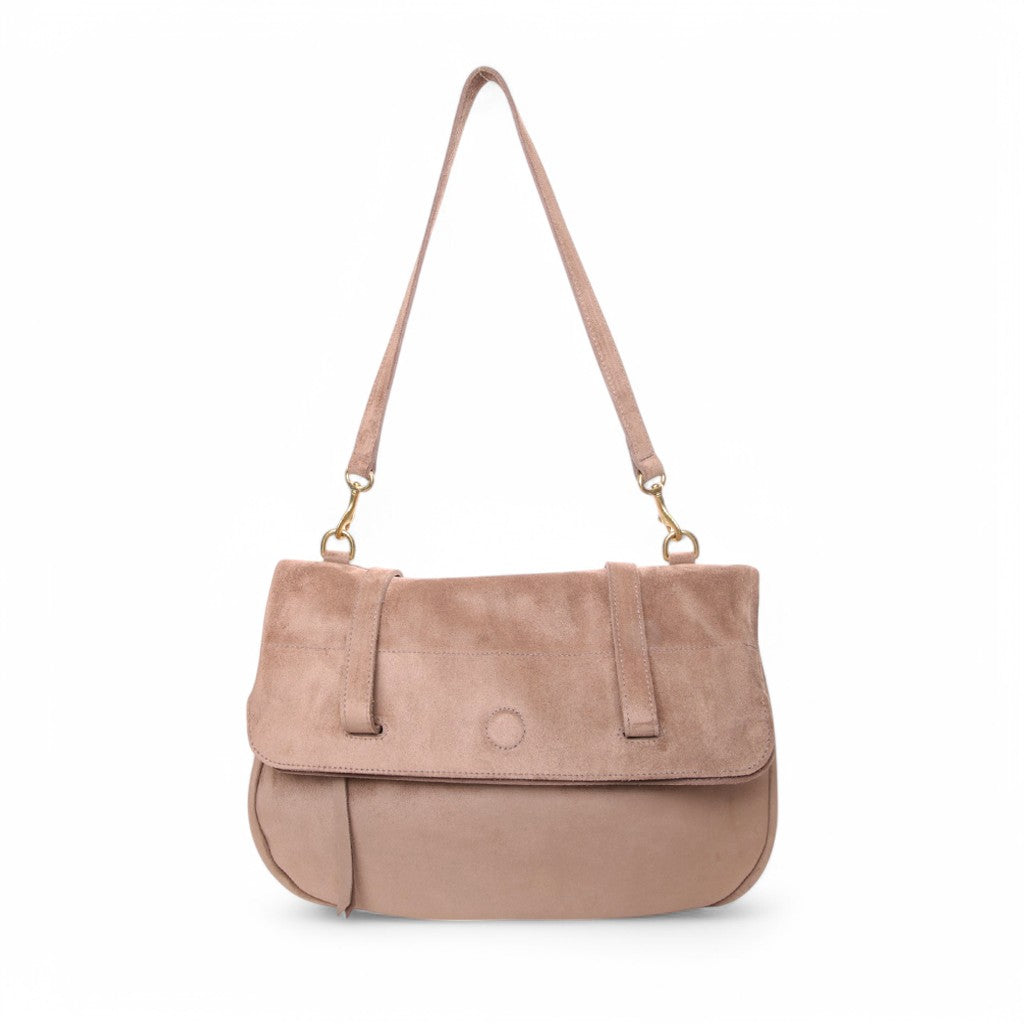 Charlotte 3-in-1 Convertible Backpack in Amphora Italian Leather Backed Suede