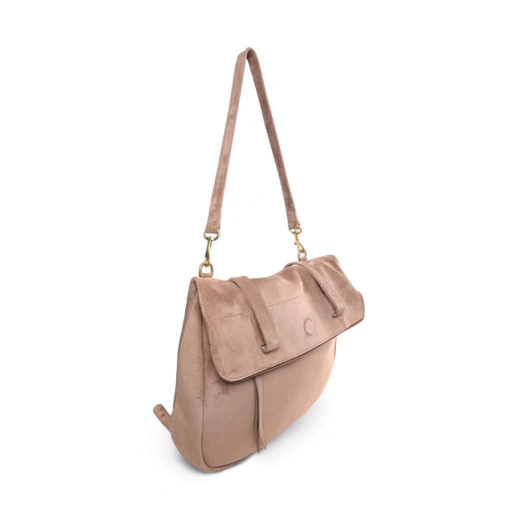 Charlotte 3-in-1 Convertible Backpack in Amphora Italian Leather Backed Suede