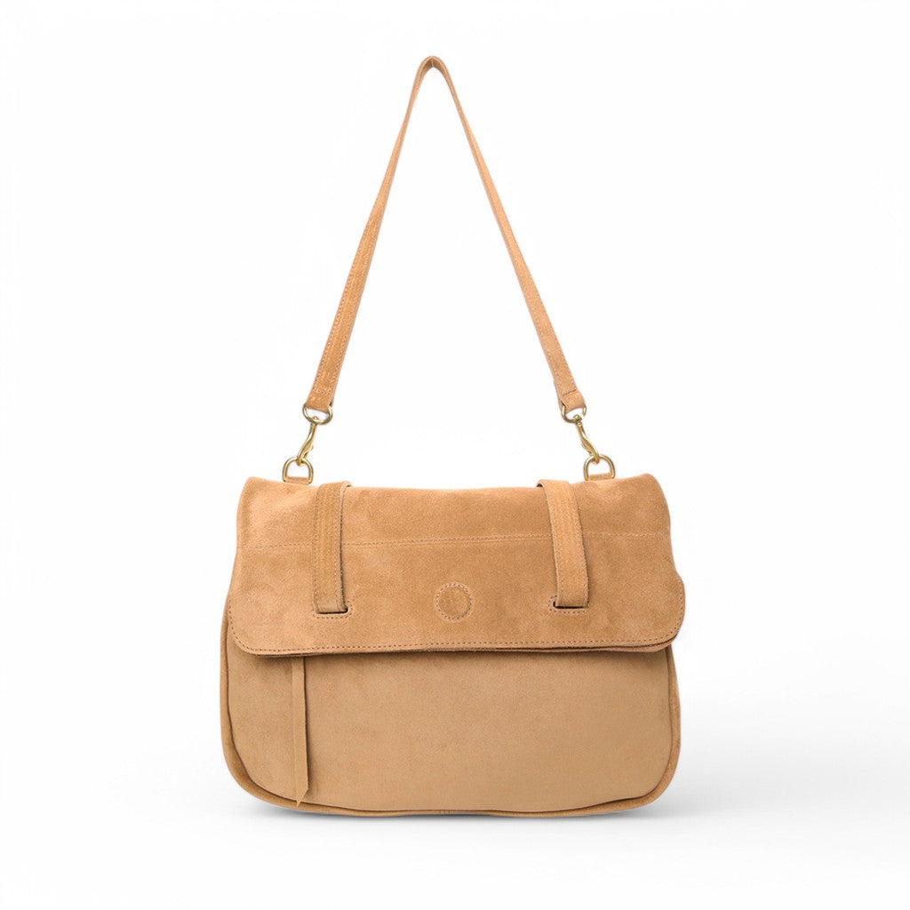 Charlotte 3-in-1 Convertible Backpack in Pane Italian Leather Backed Suede