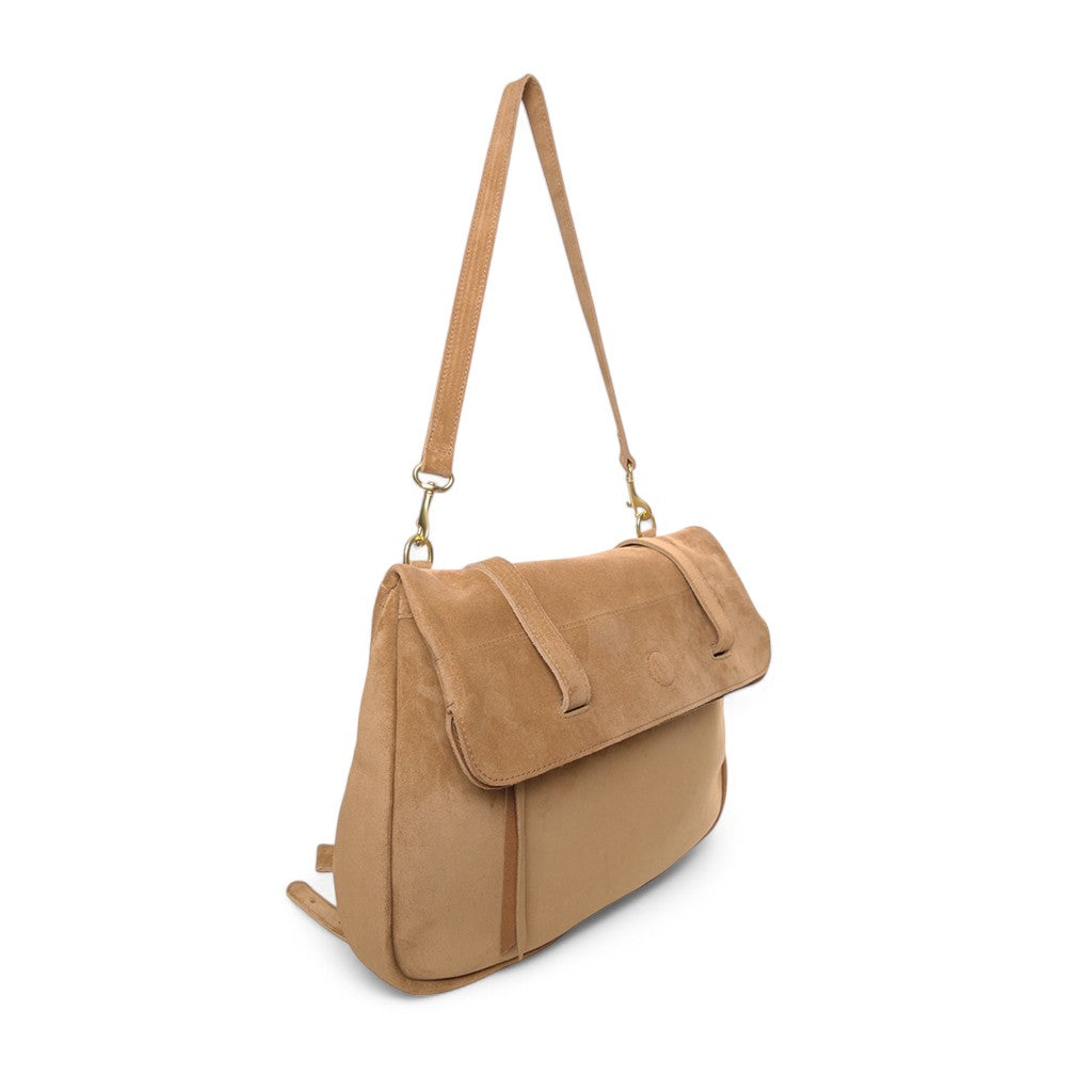 Charlotte 3-in-1 Convertible Backpack in Pane Italian Leather Backed Suede