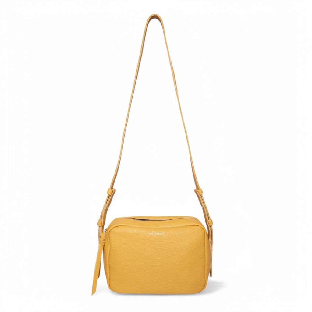 Allegra Camera Bag in Marigold Italian Buffalo Cowhide