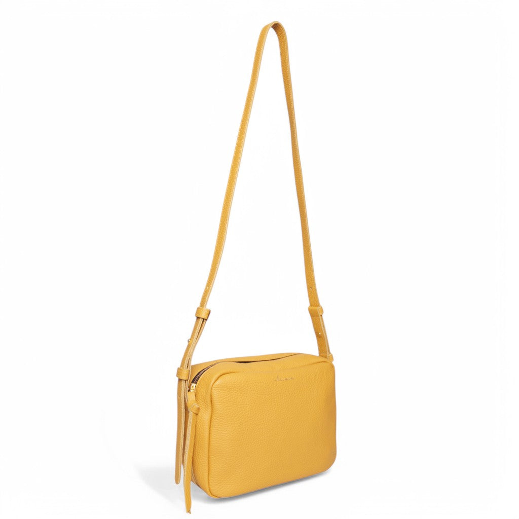 Allegra Camera Bag in Marigold Italian Buffalo Cowhide