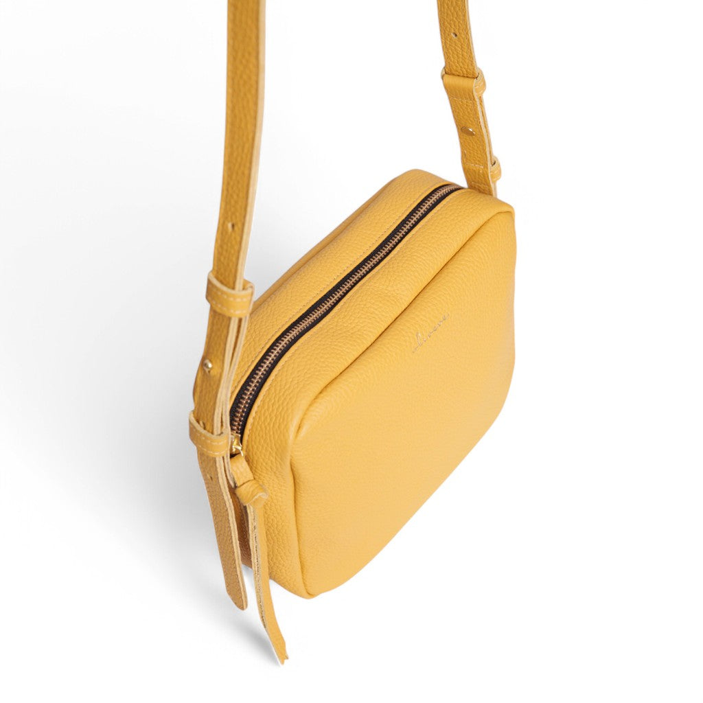Allegra Camera Bag in Marigold Italian Buffalo Cowhide