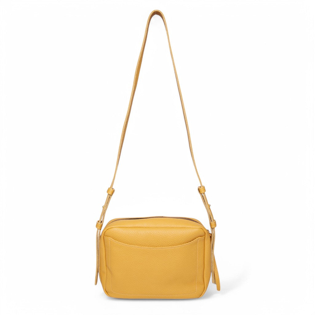 Allegra Camera Bag in Marigold Italian Buffalo Cowhide