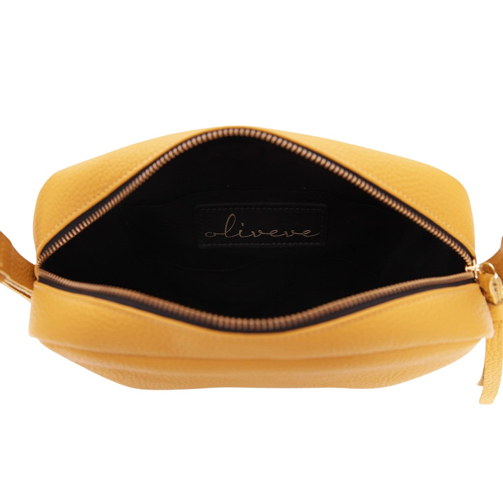 Allegra Camera Bag in Marigold Italian Buffalo Cowhide