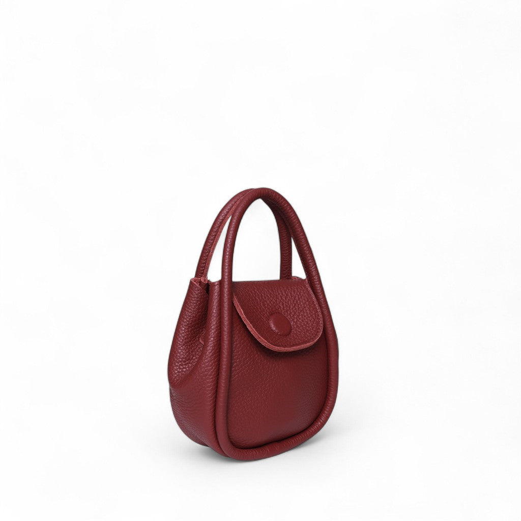 Mini Ellis Top Handle Crossbody in Barolo Italian Buffalo Cowhide