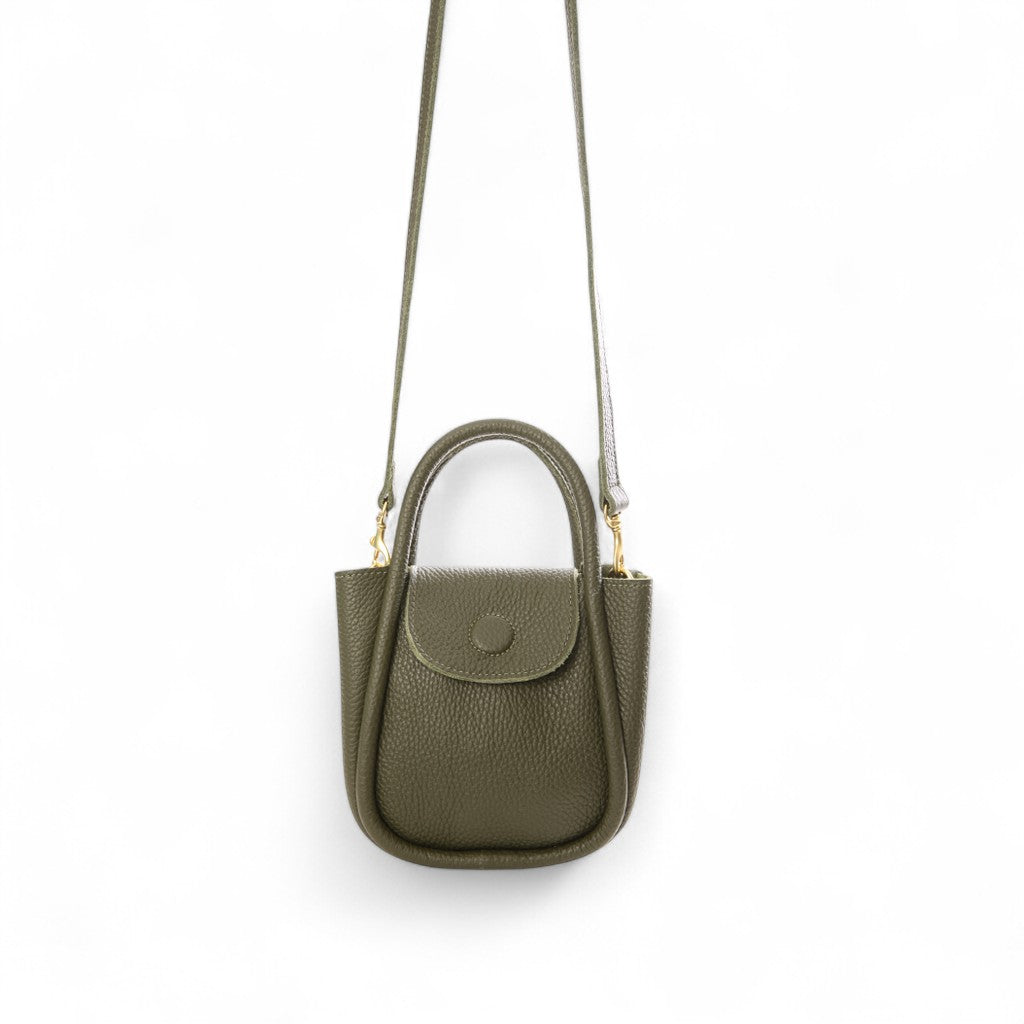 Mini Ellis Top Handle Crossbody in Cypress Italian Buffalo Cowhide