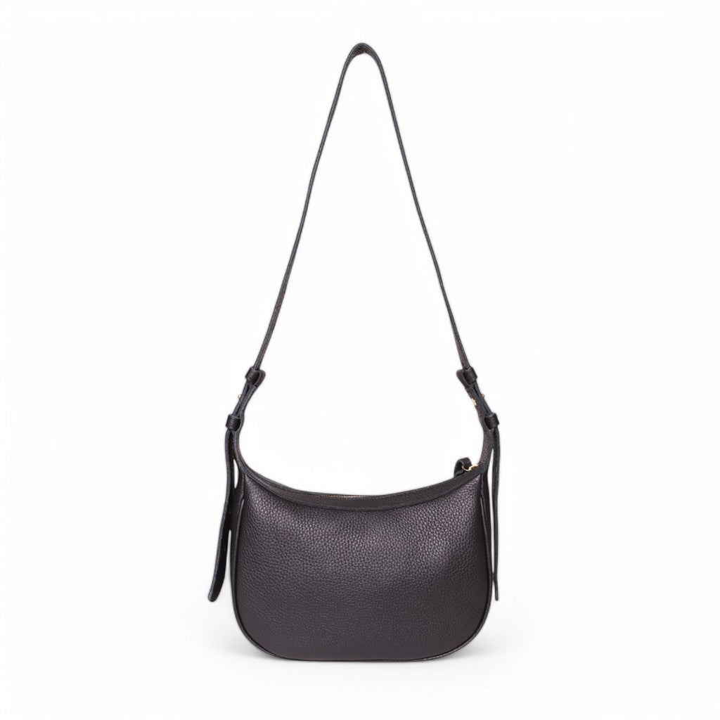 Daisy Crossbody in Black Italian Buffalo Cowhide