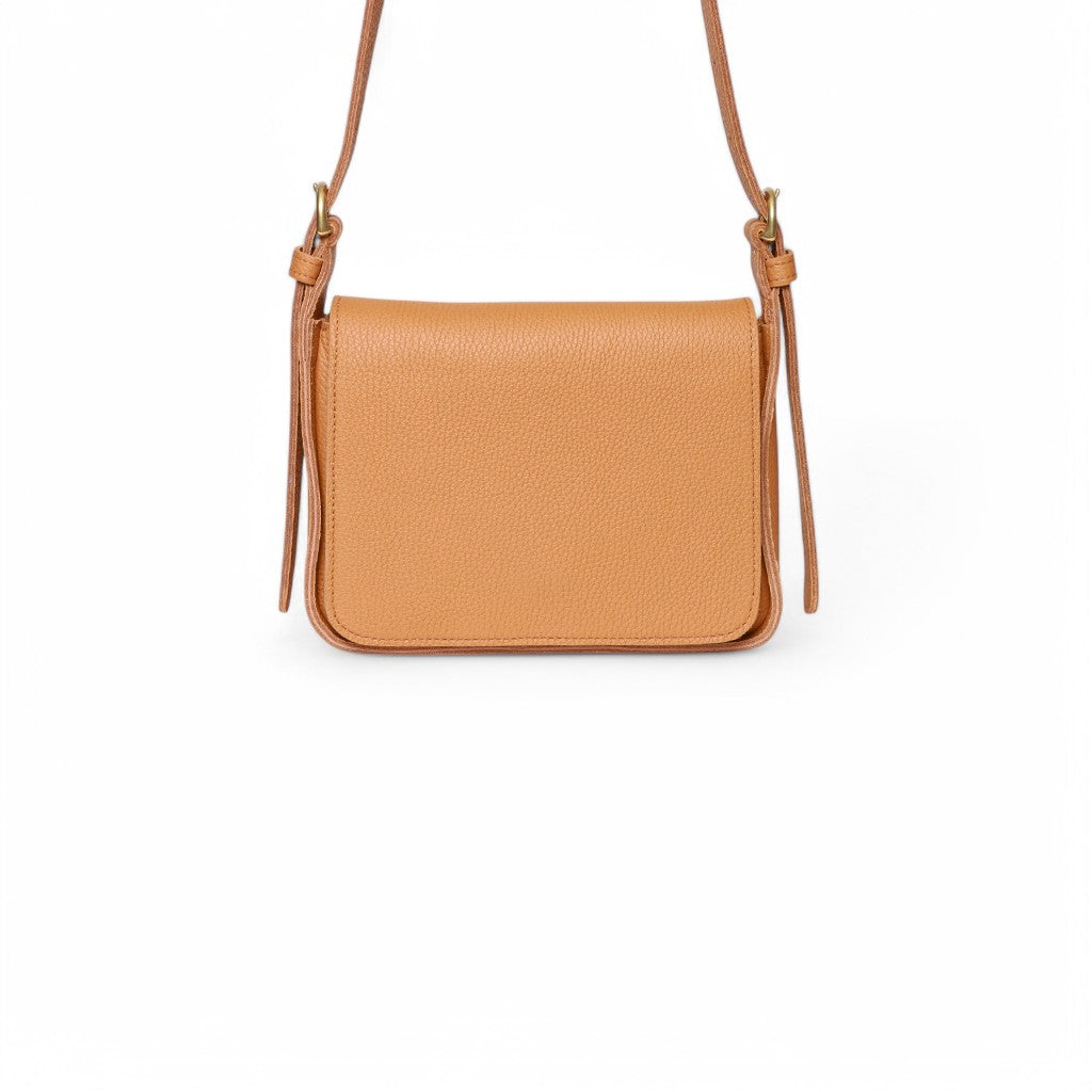 Genevieve Crossbody in Miel Italian Buffalo Cowhide