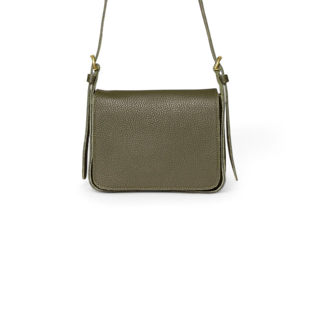 Genevieve Crossbody in Cypress Italian Buffalo Cowhide