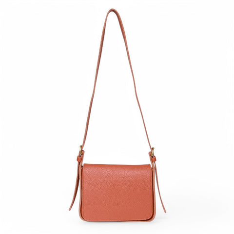 Genevieve Crossbody in Auburn Italian Buffalo Cowhide