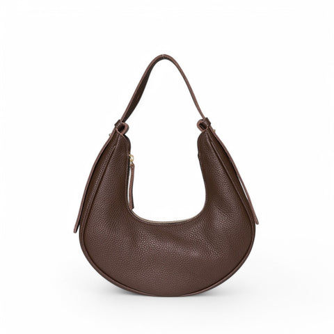 Brielle Baguette in Chestnut Italian Buffalo Cowhide