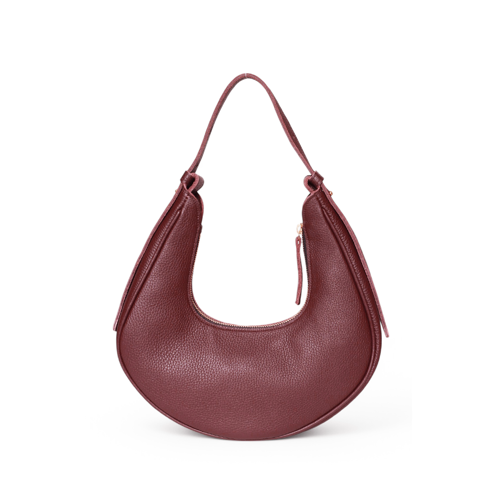 Brielle Baguette in Barolo Italian Buffalo Cowhide