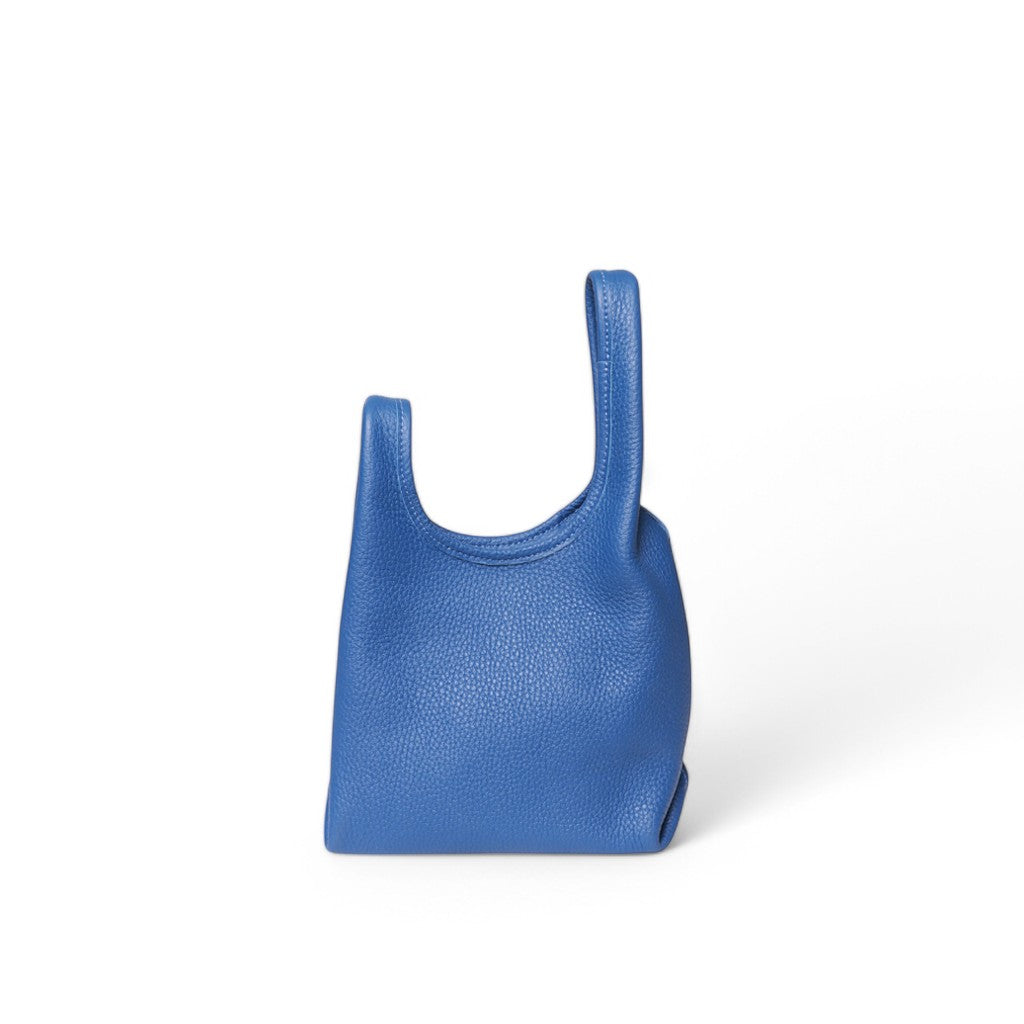 Amalia Top Handle Crossbody in Lapis Italian Buffalo Cowhide