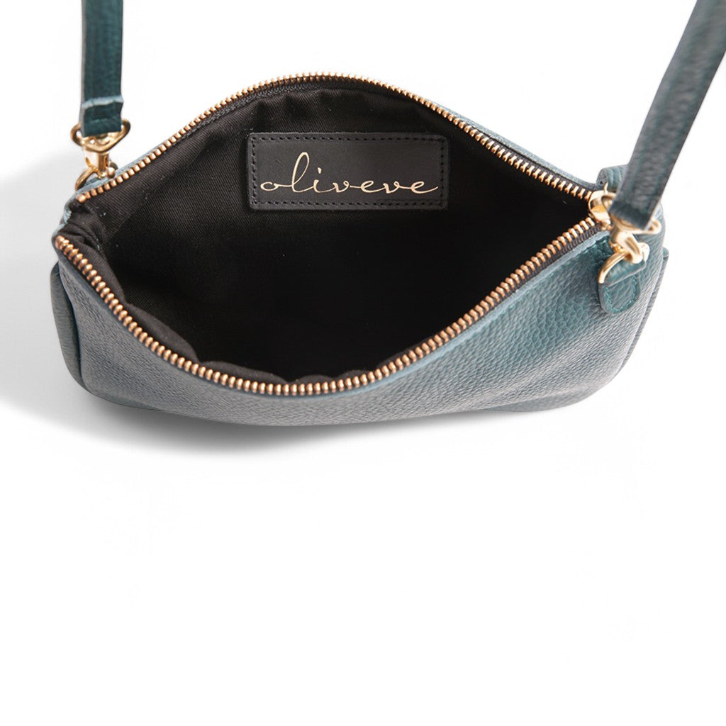 Cali Crossbody Clutch in Mediterranea Italian Buffalo Cowhide