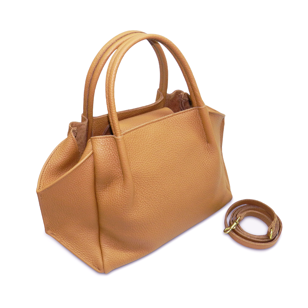 Zoe Tote in Miel Buffalo Cowhide