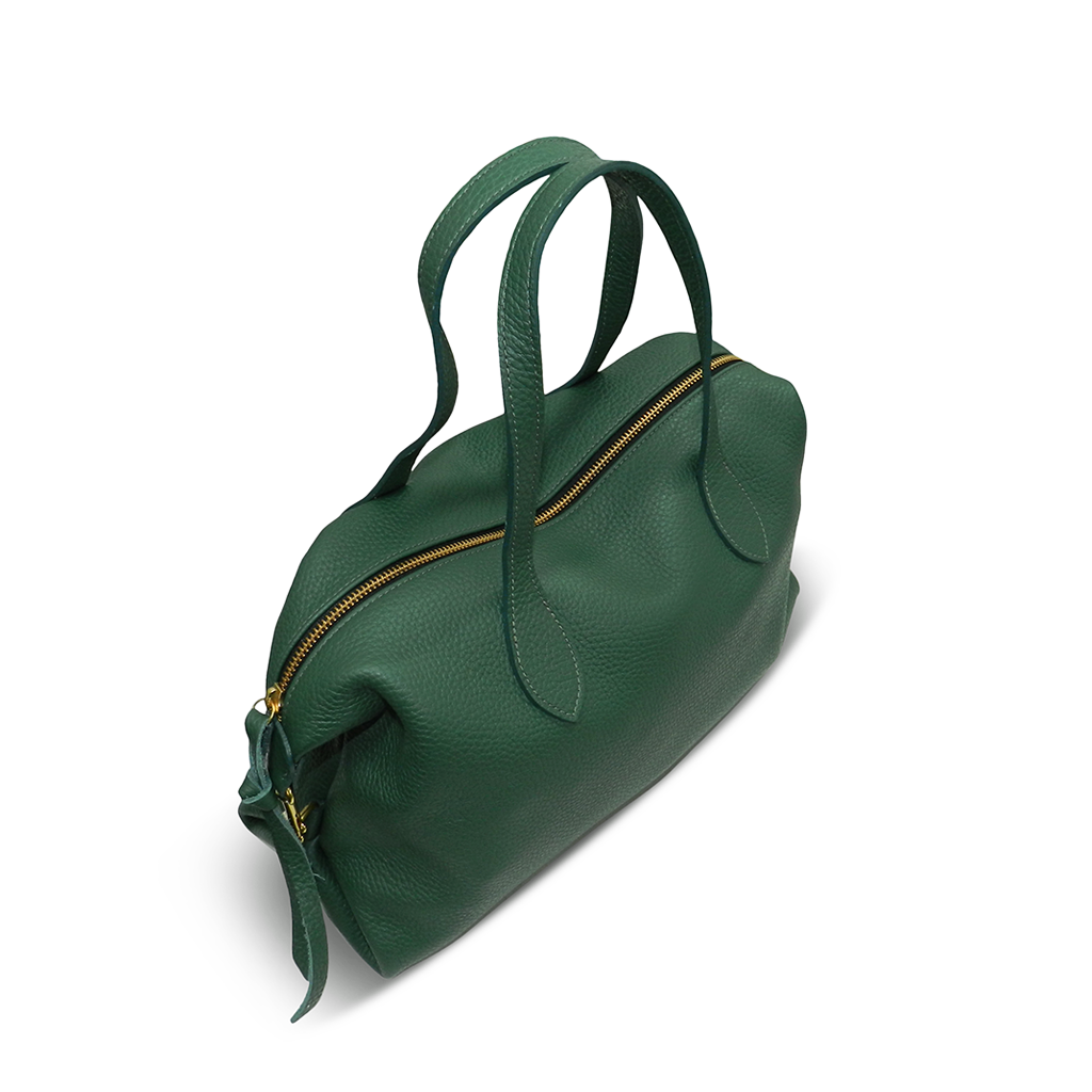 Sutton Convertible Satchel in Eucalyptus Italian Buffalo Cowhide