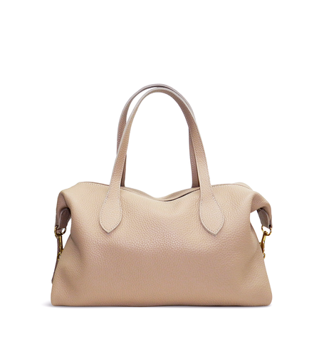 Sutton Convertible Satchel in Cappuccino Buffalo Cowhide Leather