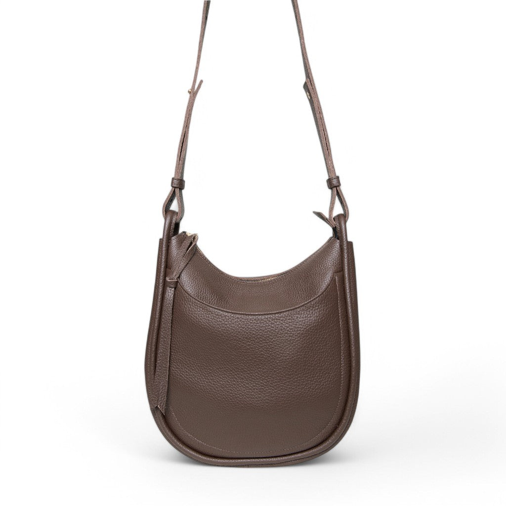 Catalina Adjustable Hobo in Chestnut Italian Buffalo Cowhide