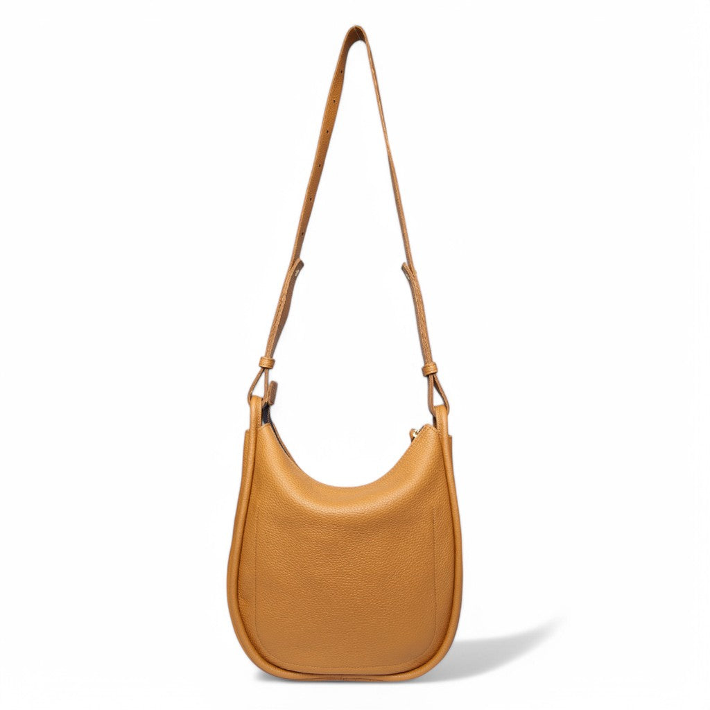Catalina Adjustable Hobo in Miel Italian Buffalo Cowhide