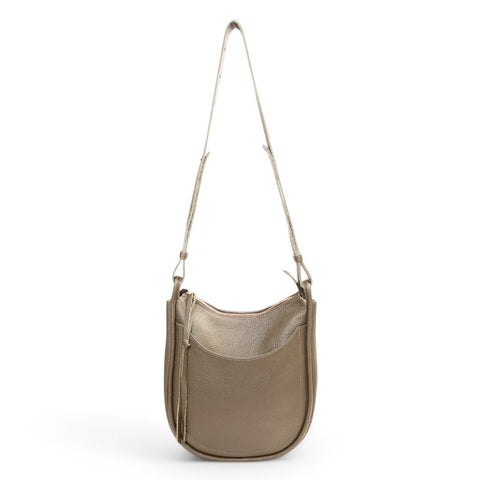 Catalina Adjustable Hobo in Portobello Italian Buffalo Cowhide