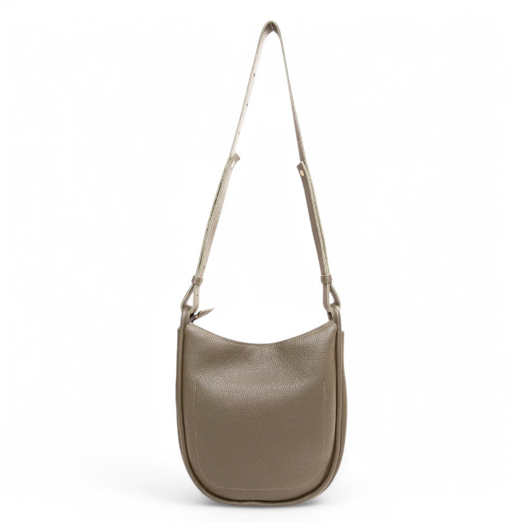 Catalina Adjustable Hobo in Portobello Italian Buffalo Cowhide