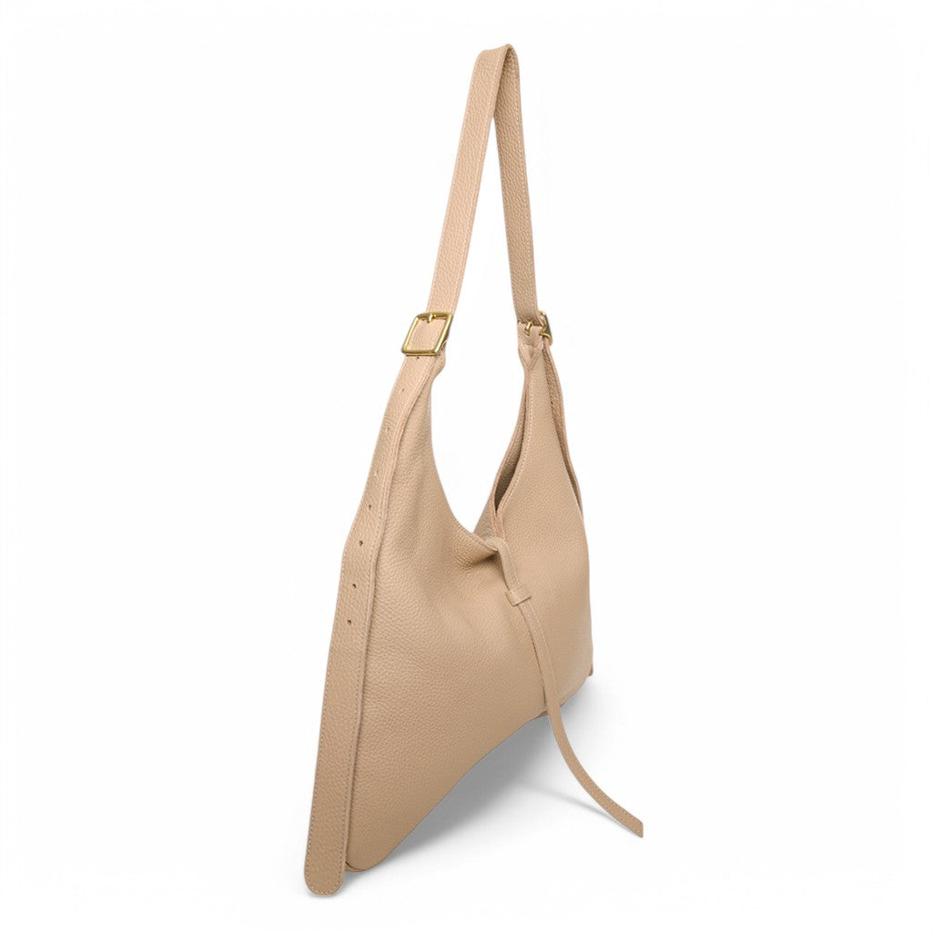 Arden Hobo in Cappuccino Italian Buffalo Cowhide