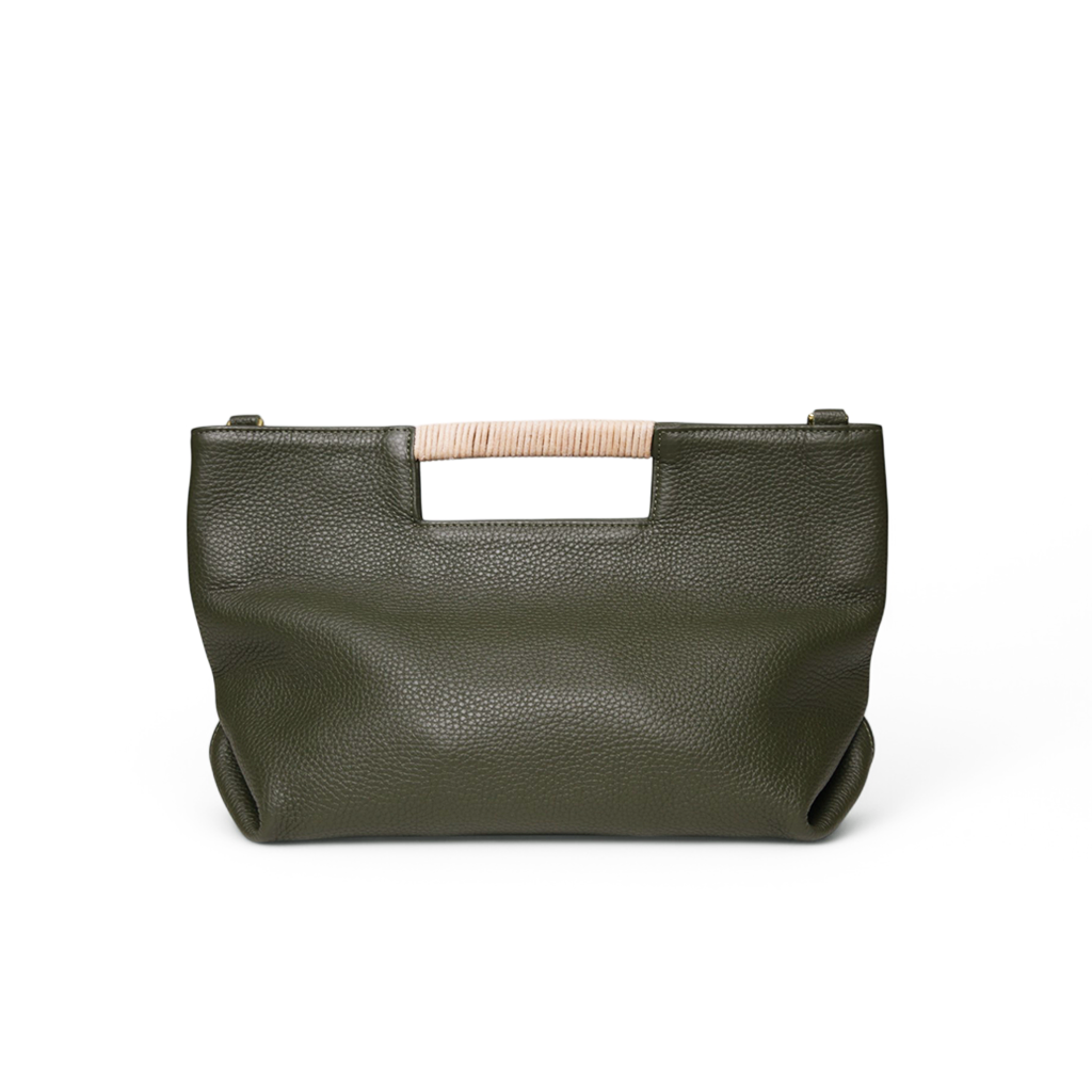 Ella Wrapped Handle Crossbody in Cypress Buffalo Cowhide