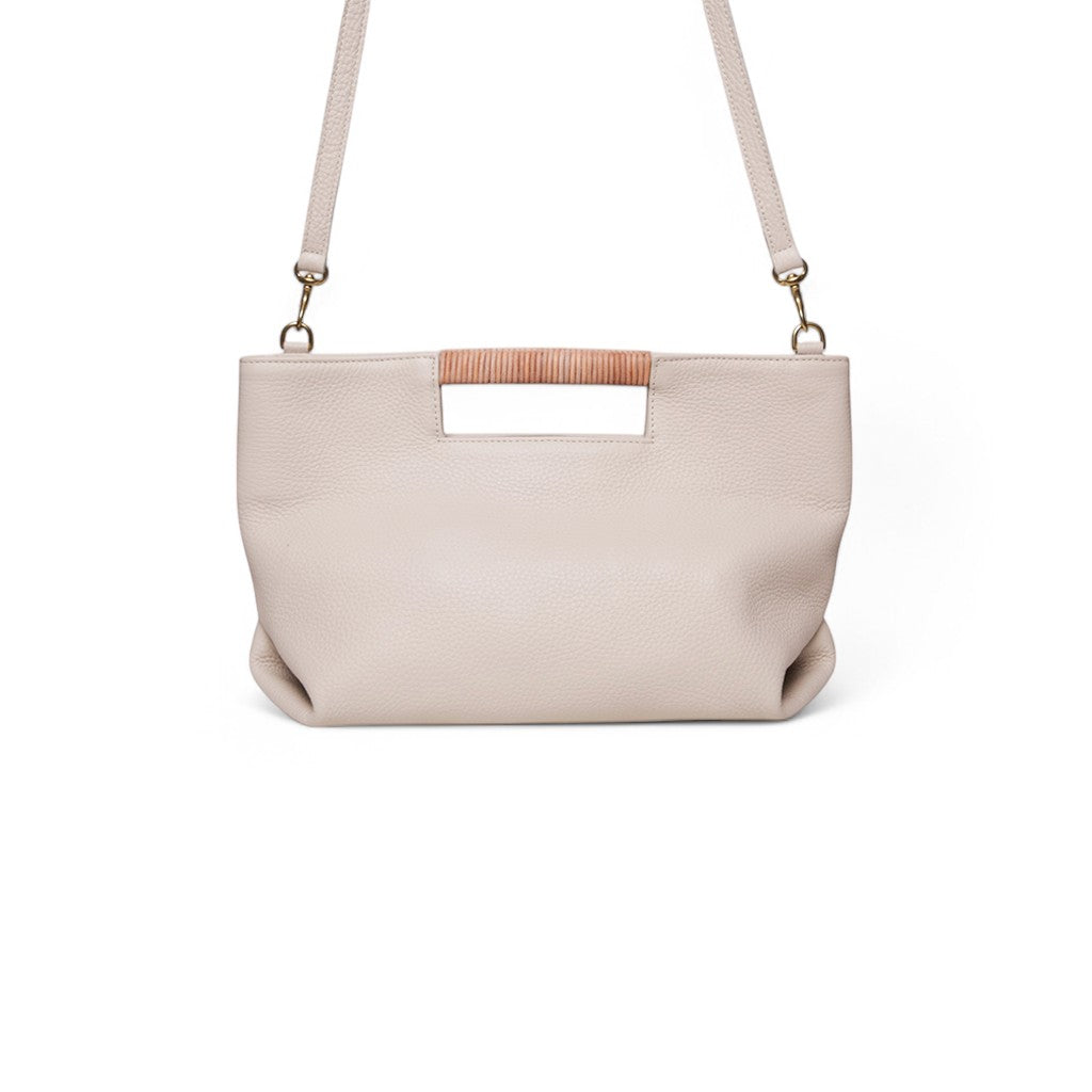 Ella Wrapped Handle Crossbody in Lamb Italian Buffalo Cowhide