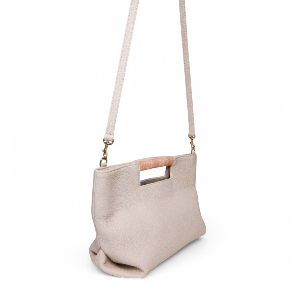 Ella Wrapped Handle Crossbody in Lamb Italian Buffalo Cowhide