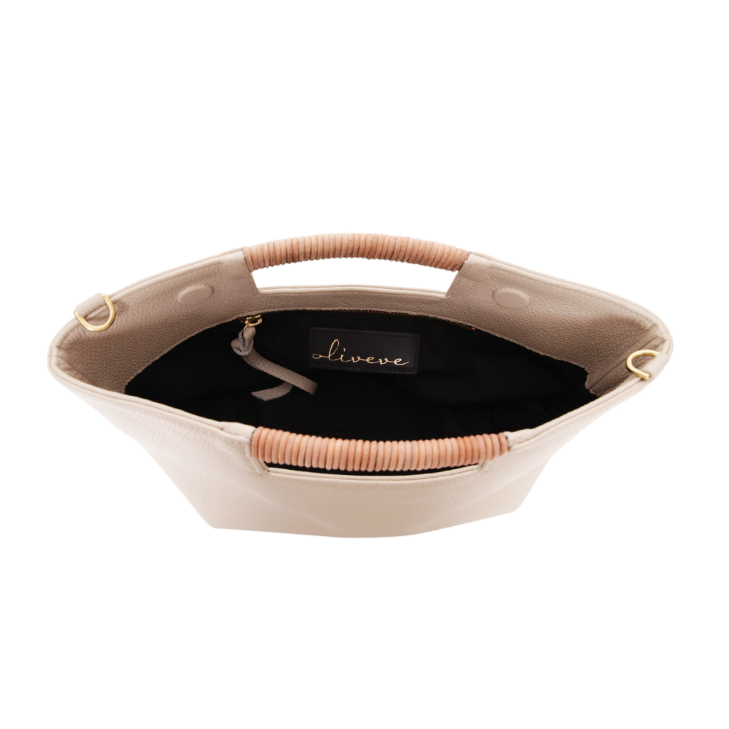 Ella Wrapped Handle Crossbody in Lamb Italian Buffalo Cowhide