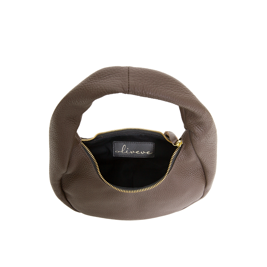 Bria Baguette in Chestnut Italian Buffalo Cowhide
