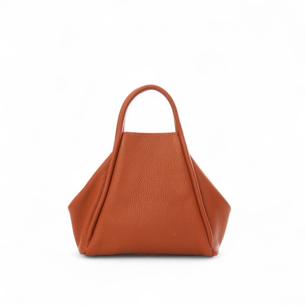 Taya Top Handle Crossbody in Auburn Buffalo Cowhide