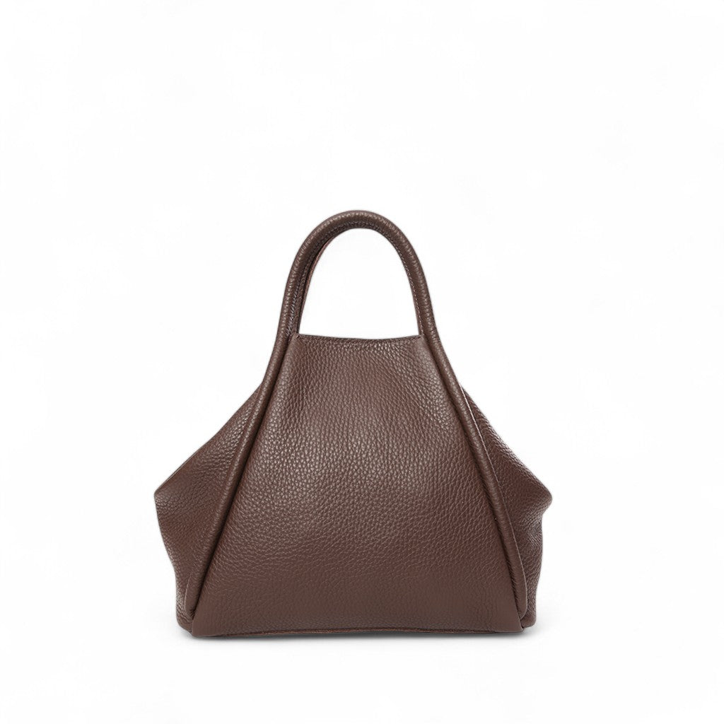 Taya Top Handle Crossbody in Chestnut Italian Buffalo Cowhide