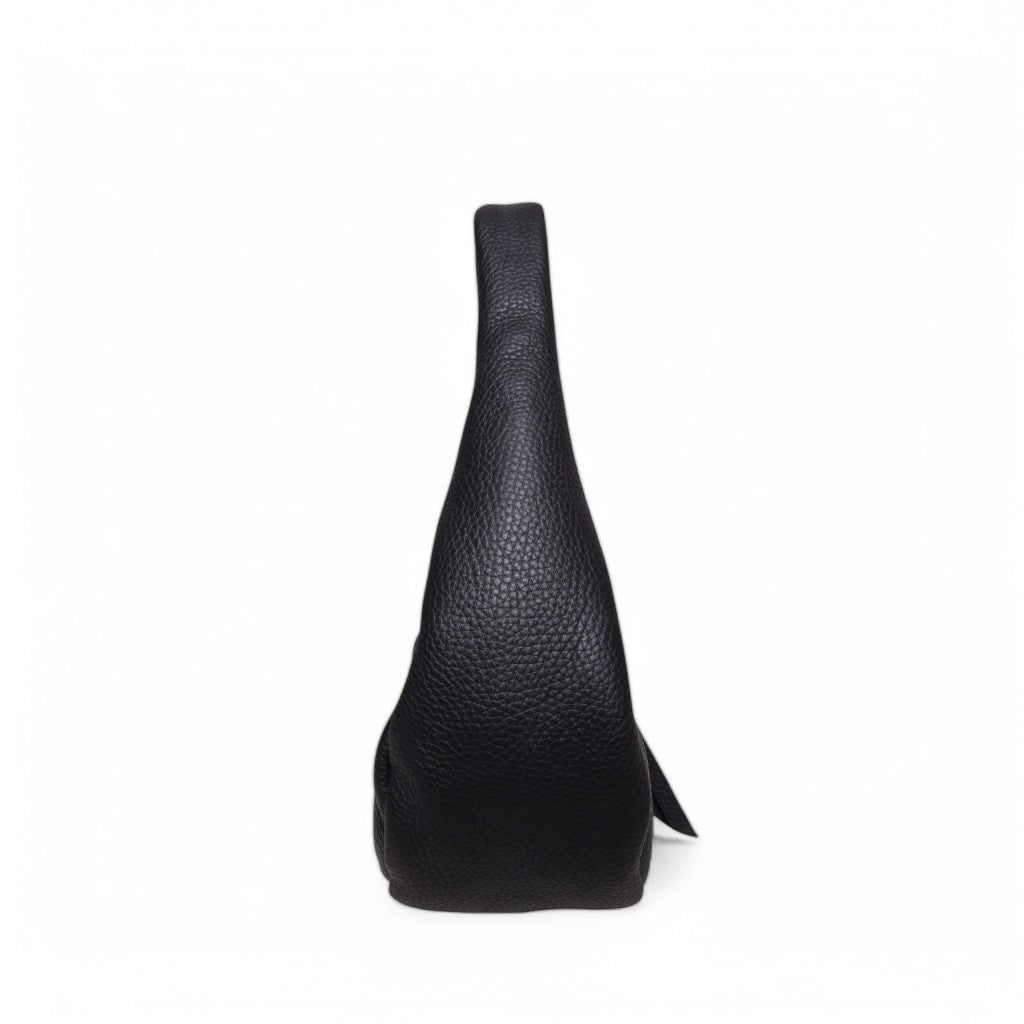 Bria Baguette in Black Italian Buffalo Cowhide