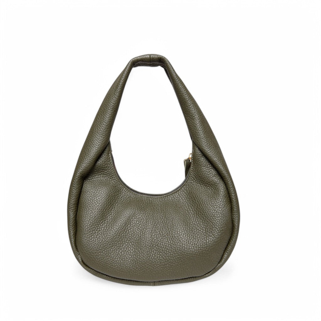 Bria Baguette in Cypress Italian Buffalo Cowhide