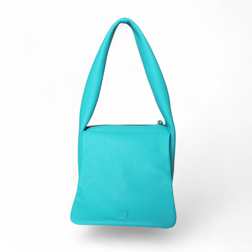 Paloma Puffy Shoulder Bag in Aquarelle Italian Buffalo Cowhide