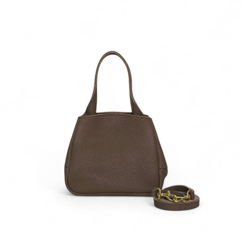 Tracy Top Handle Crossbody in Chestnut Italian Buffalo Cowhide
