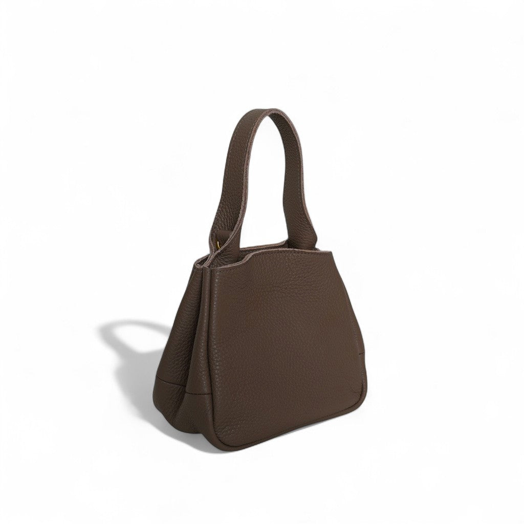 Tracy Top Handle Crossbody in Chestnut Italian Buffalo Cowhide