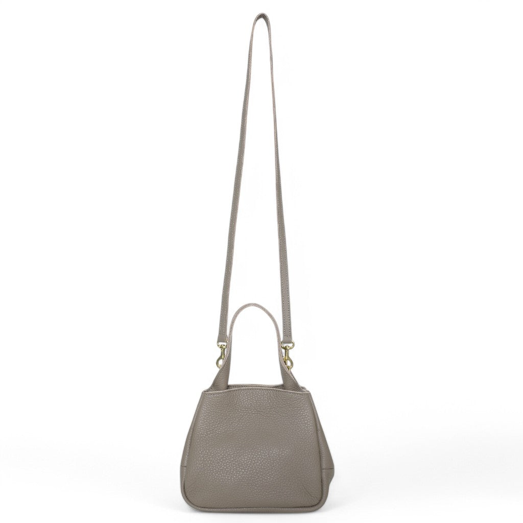 Tracy Top Handle Crossbody in Portobello Italian Buffalo Cowhide