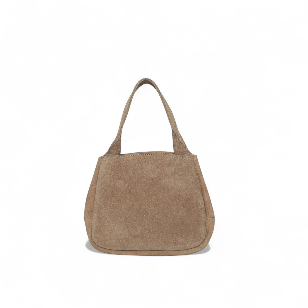 Tracy Top Handle Crossbody in Amphora Italian Leather Backed Suede