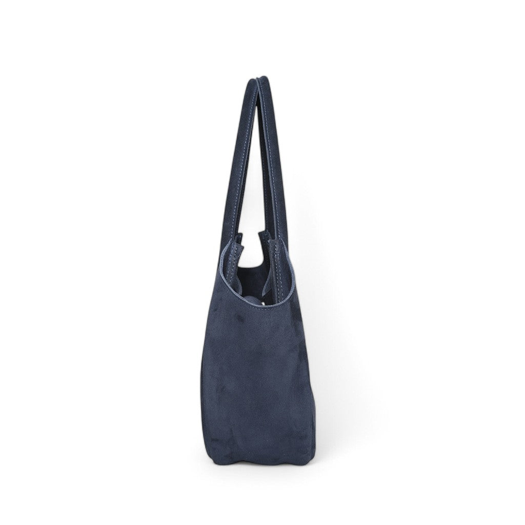 Eden in Midnight  Italian Leather Backed Suede