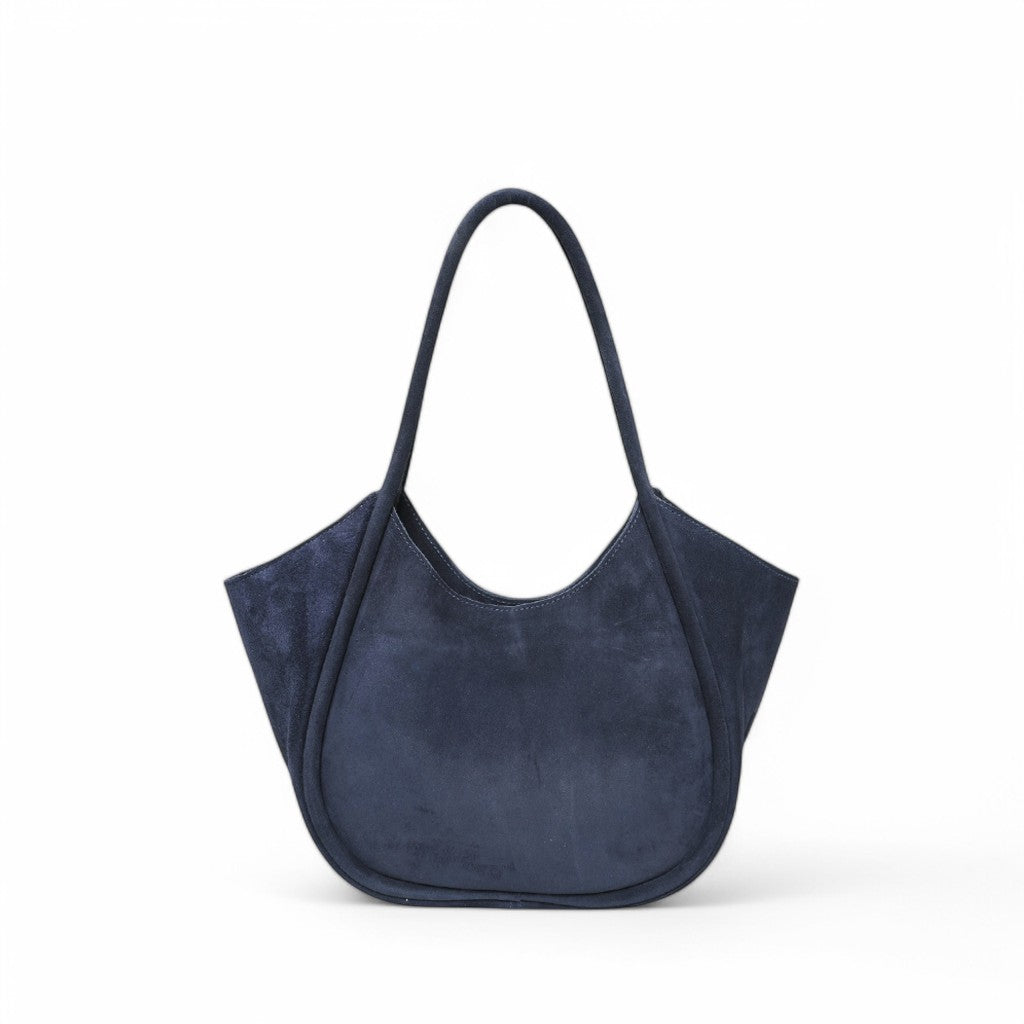 Eden in Midnight  Italian Leather Backed Suede