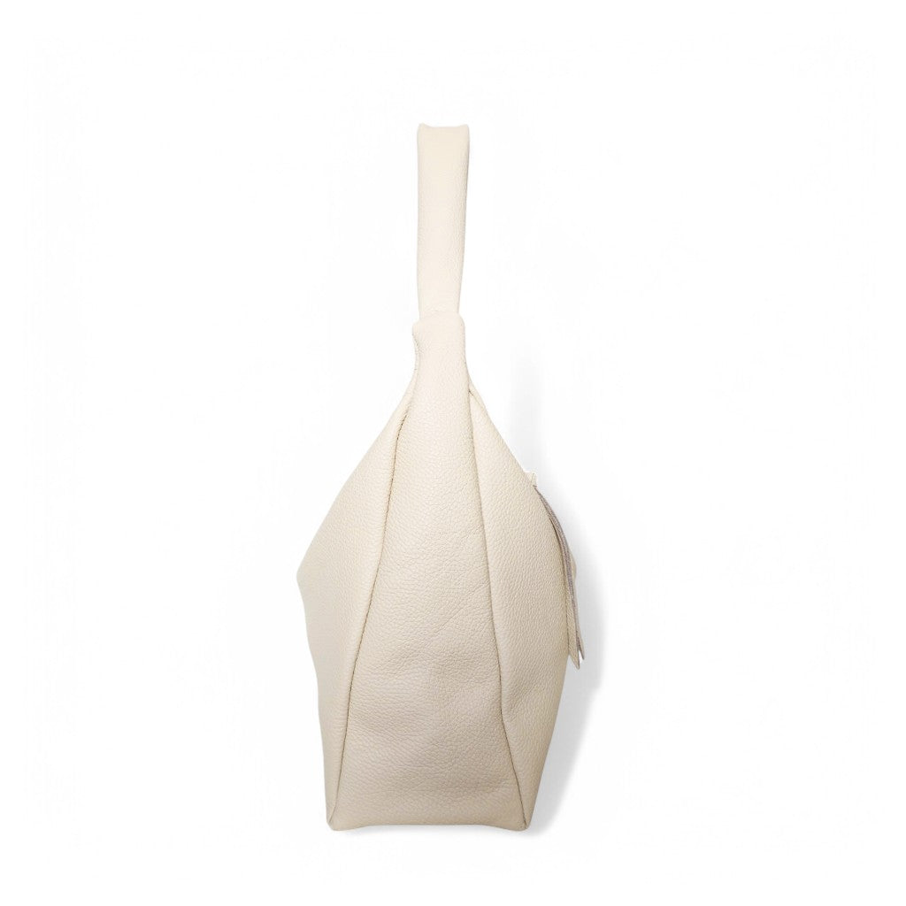 Raffaella Hobo in Lamb Italian Buffalo Cowhide