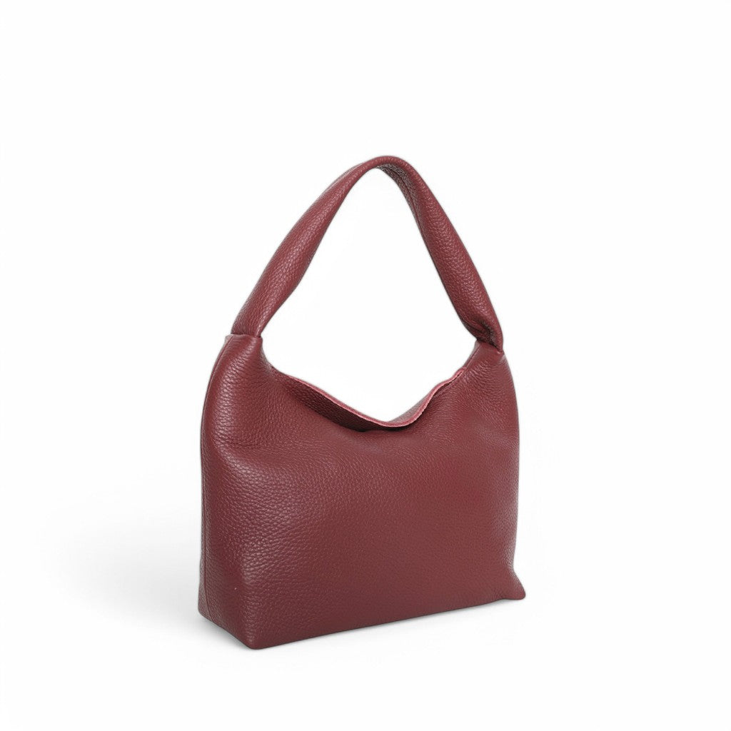 Alessia Shoulder Bag in Barolo Italian Buffalo Cowhide