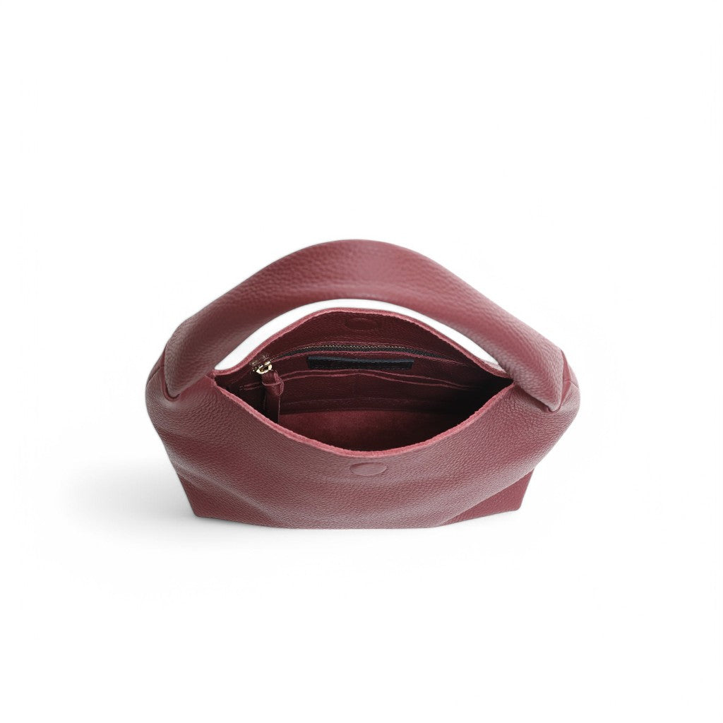 Alessia Shoulder Bag in Barolo Italian Buffalo Cowhide